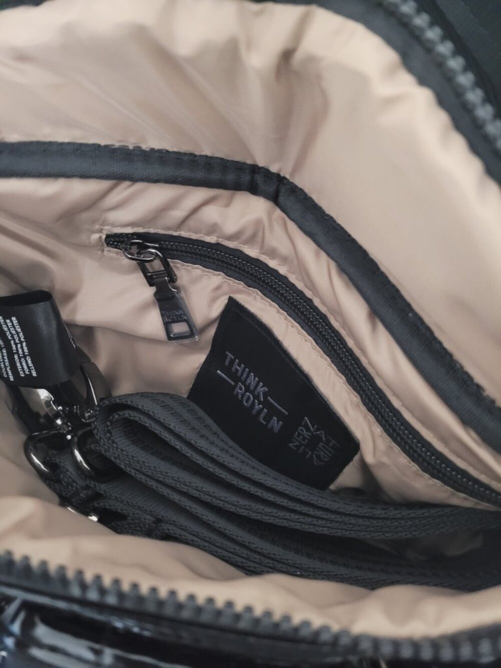 THINK ROYLN Lady Cargo Bum Bag Pearl Black NWT - Picture 10 of 10